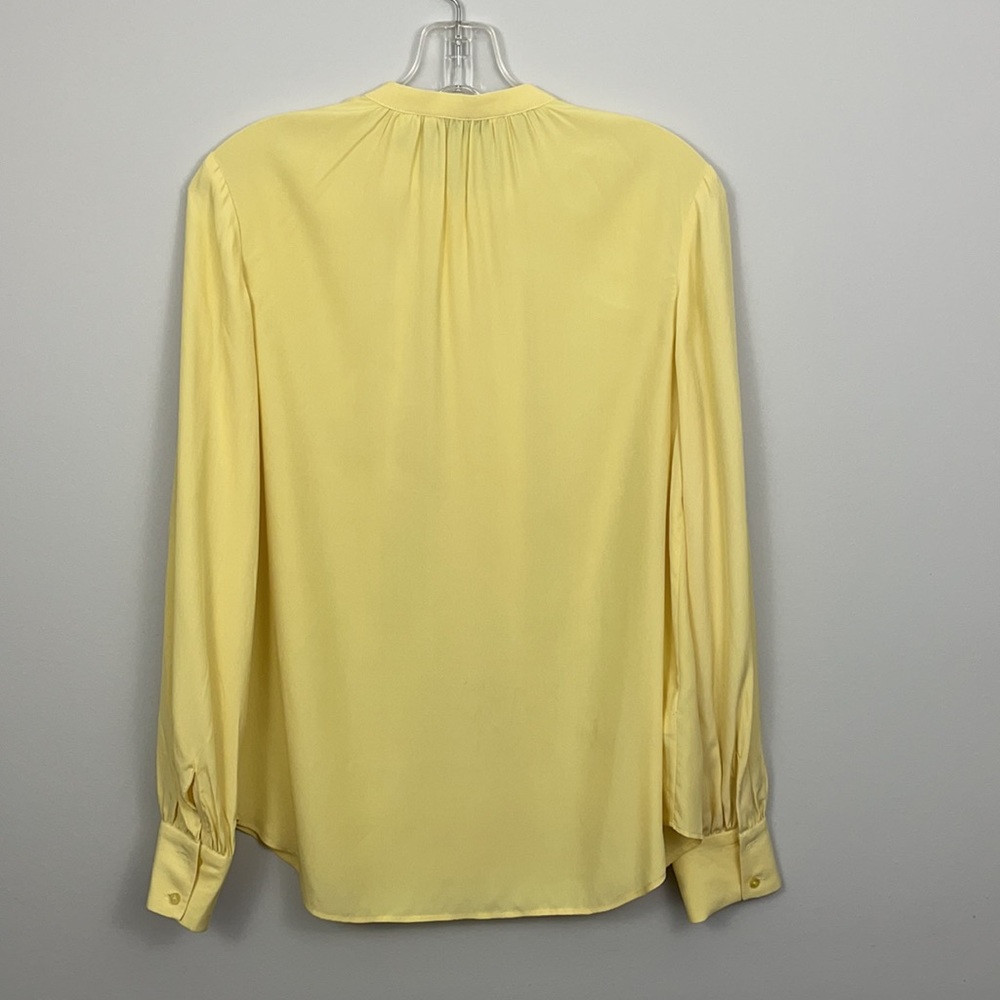 Country Road Yellow Silk/Viscose Blouse Size 4 - Picture 7 of 7